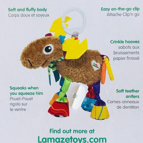 Lamaze Infants' Clip & Play Toy - Mortimer The Moose New w/Tag For Baby 0+ - Picture 16 of 16